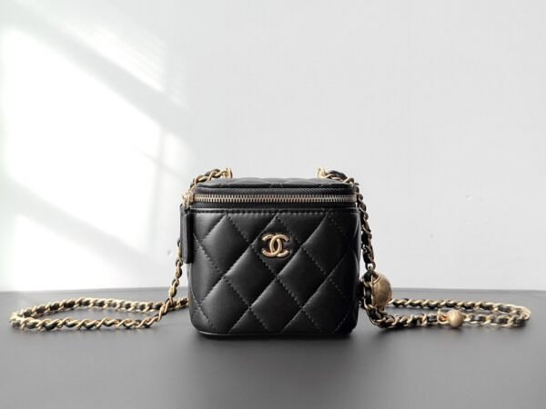 Gold Ball Cosmetic & Lipstick Bag