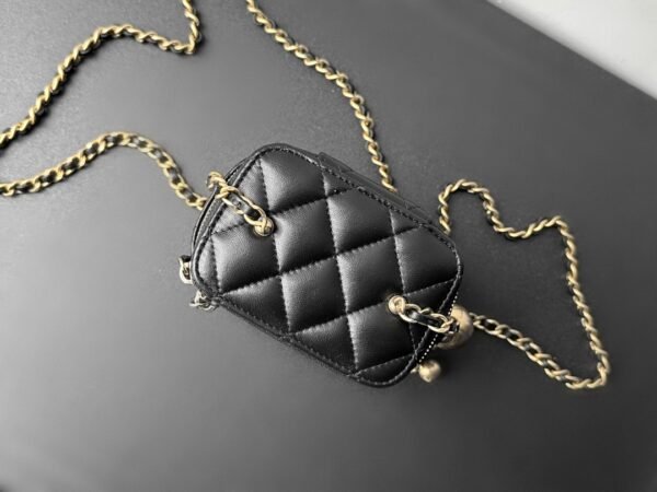 Gold Ball Cosmetic & Lipstick Bag